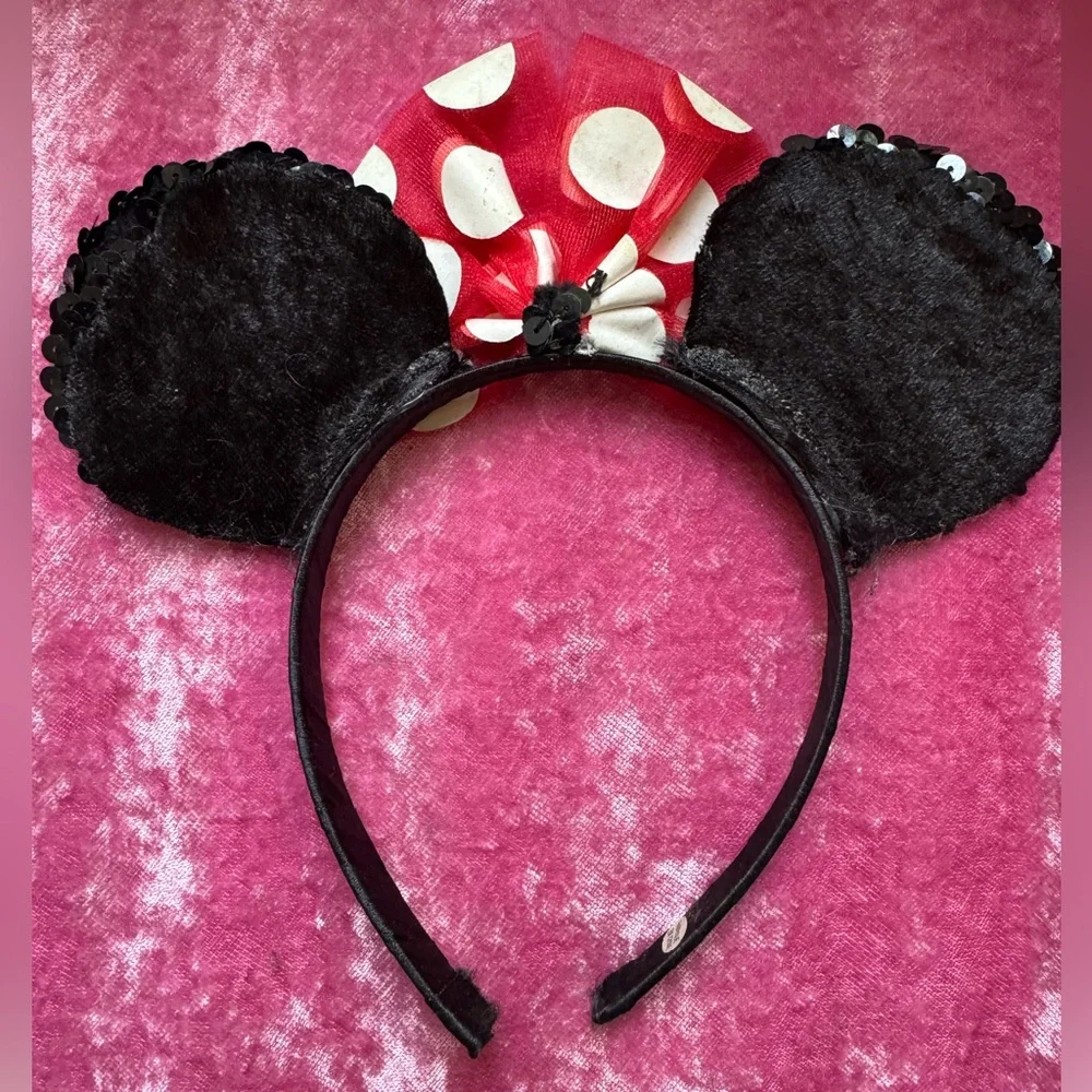 Minnie Mouse dress up headband ears play Disney Store Costume World Disneyland 6